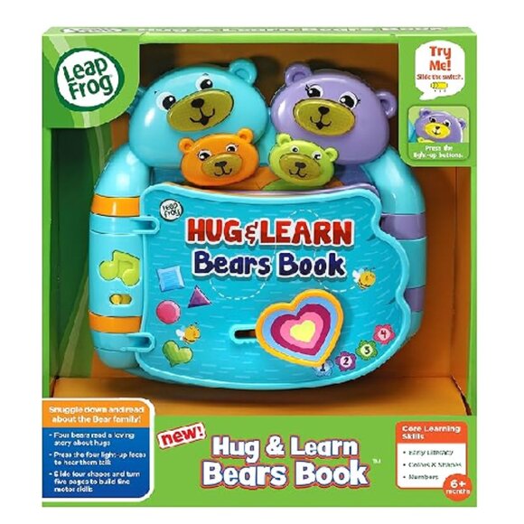 Leapfrog Hug & Learn Bears Book (English Version) for 6 months +Brand New - Picture 1 of 14